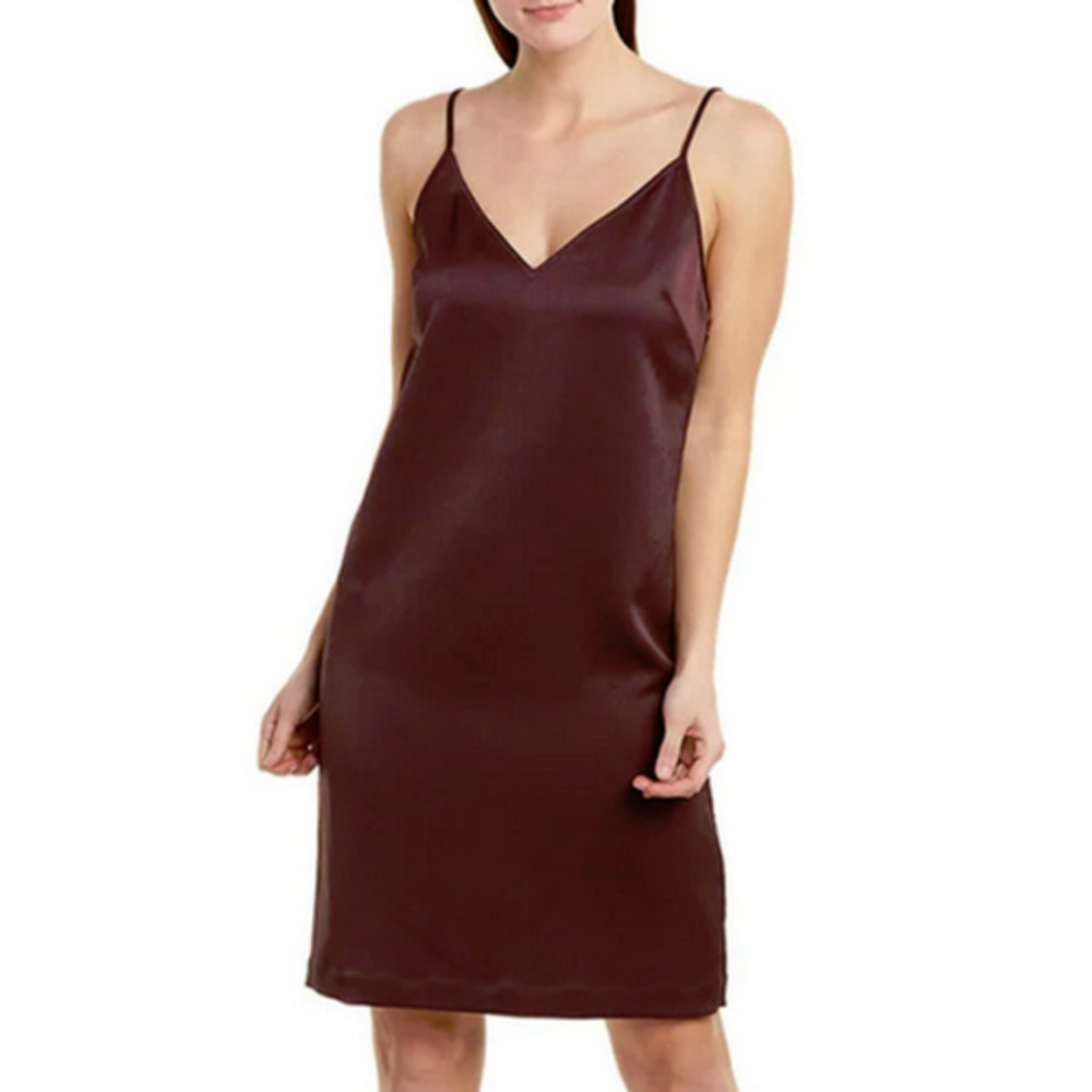 Equipment FemmeTansie Slip Dress Aubergine S New